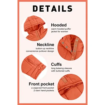 Chouyatou Women's Quilted Pullover Puffer Jacket for Winter