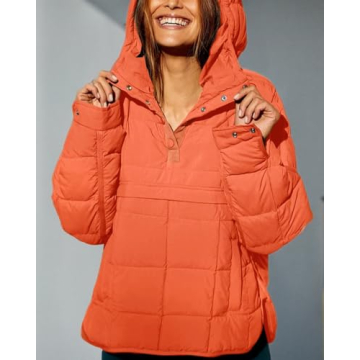 Chouyatou Women's Quilted Pullover Puffer Jacket for Winter