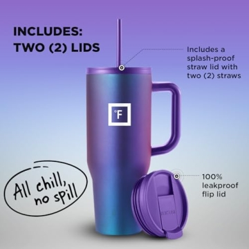 Co-Pilot Insulated Mug with Straw & Flip Cap - 32 Oz