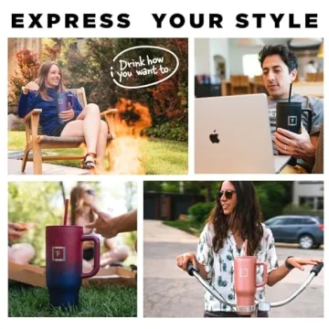 Co-Pilot Insulated Mug with Straw & Flip Cap - 32 Oz