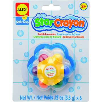 Kids Bath Activity Star Crayon for Fun Bath Time