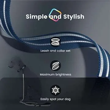 Pawaii Personalized Dog Collar and Leash Set for Safety