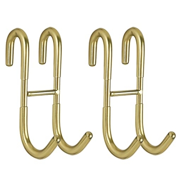Simtive Gold Squeegee Hooks for Elegant Bathrooms
