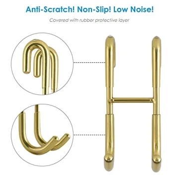 Simtive Gold Squeegee Hooks for Elegant Bathrooms