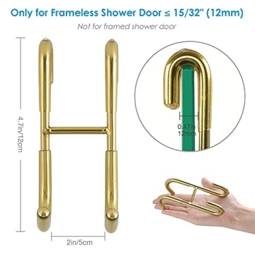 Simtive Gold Squeegee Hooks for Elegant Bathrooms