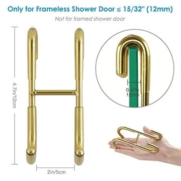 Simtive Gold Squeegee Hooks for Elegant Bathrooms