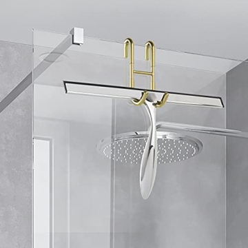Simtive Gold Squeegee Hooks for Elegant Bathrooms