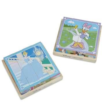 Melissa & Doug Mickey Mouse Cube Puzzle - Fun Learning Toy