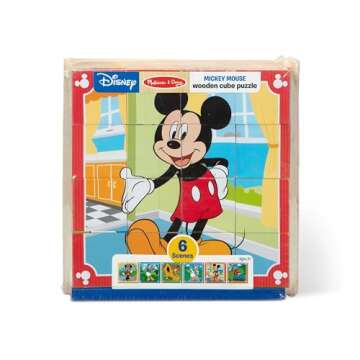 Melissa & Doug Mickey Mouse Cube Puzzle - Fun Learning Toy