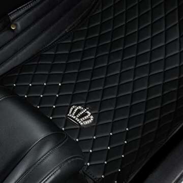 All-Weather PU Leather Car Floor Mats - 5 Pack Set