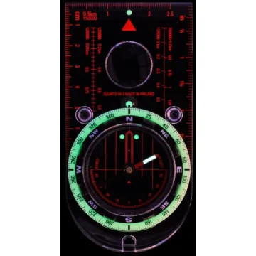 SUUNTO M-3 NH Compass with Adjustable Declination for Navigation
