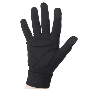 CRS Cross Padded Ice Skating Gloves. Warm Padded Protection for Figure Skating Testing, Practice, Dance Competitions, Roller Skaters and Cheerleading. (Black, Youth Small- Toddler)