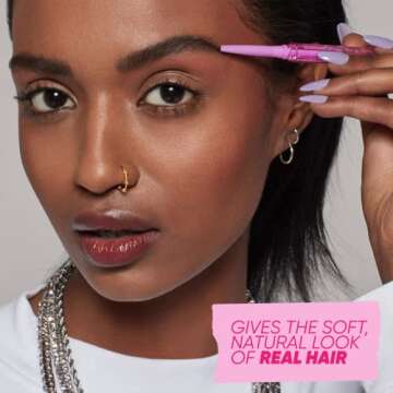 Kosas Brow Pop - Longwear Eyebrow Makeup, Dual-Sided Defining Pencil with Castor Oil for Soft, Natur...