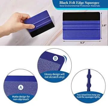 Wallpaper Smoothing Tool Kit for Contact Paper Peel and Stick Wallpaper Car Wrap Vinyl Window Tint Glass Film