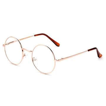 Chic Hippy Vintage Round Glasses - Clear & Sunglasses Options