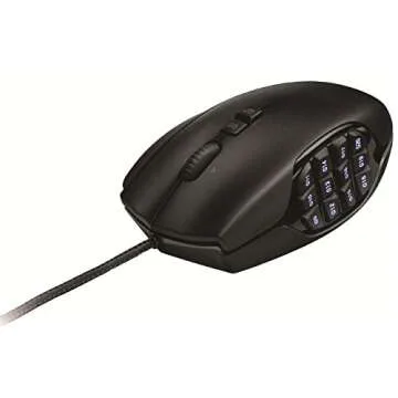 Logitech G600 MMO Gaming Mouse - RGB Backlit, Black Style