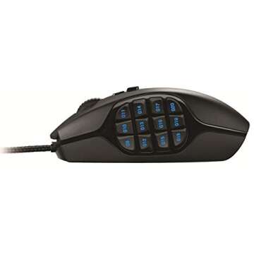 Logitech G600 MMO Gaming Mouse - RGB Backlit, Black Style
