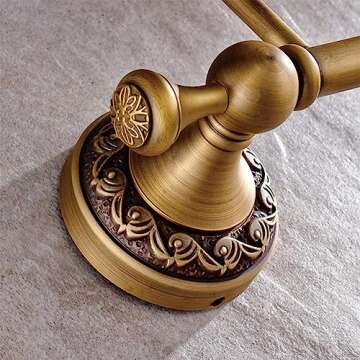 Elegant Antique Brass Toilet Paper Holder with Cover