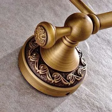 Elegant Antique Brass Toilet Paper Holder with Cover