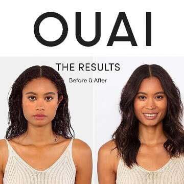 OUAI Wave Spray Travel Size - Coconut Oil & Rice Protein Texturizing Mist for Beach Waves, Volume & Shine - Paraben-Free, Safe for Color & Keratin-Treated Hair (1.7 fl oz)
