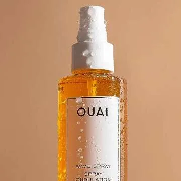 OUAI Wave Spray Travel Size - Coconut Oil & Rice Protein Texturizing Mist for Beach Waves, Volume & Shine - Paraben-Free, Safe for Color & Keratin-Treated Hair (1.7 fl oz)