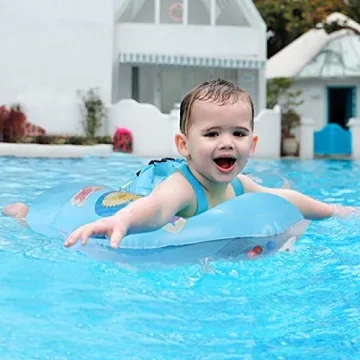 Fixget Baby Swimming Float with UPF50 Sun Canopy