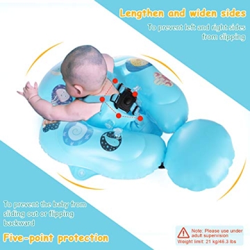 Fixget Baby Swimming Float with UPF50 Sun Canopy