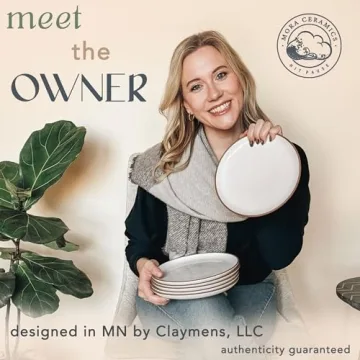 Mora Ceramic Plates Set of 6 - Microwave and Dishwasher Safe