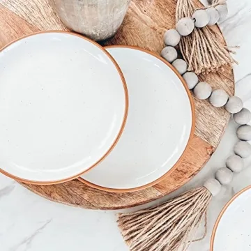 Mora Ceramic Plates Set of 6 - Microwave and Dishwasher Safe