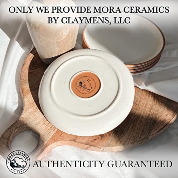Mora Ceramic Plates Set of 6 - Microwave and Dishwasher Safe