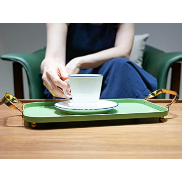 Decorative BLUE GINKGO Serving Tray for Stylish Hosting