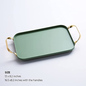 Decorative BLUE GINKGO Serving Tray for Stylish Hosting