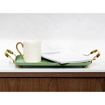 Decorative BLUE GINKGO Serving Tray for Stylish Hosting