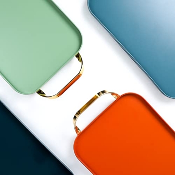 Decorative BLUE GINKGO Serving Tray for Stylish Hosting