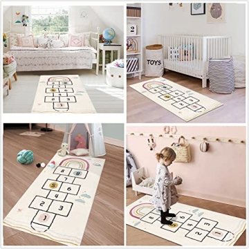 HiiARug Fun Educational Hopscotch Kids Rug 63x27