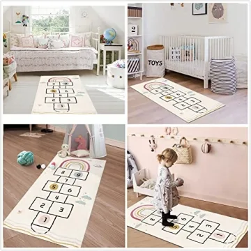 HiiARug Fun Educational Hopscotch Kids Rug 63x27