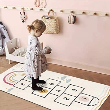 HiiARug Fun Educational Hopscotch Kids Rug 63x27