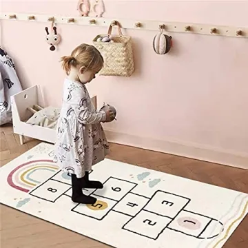 HiiARug Fun Educational Hopscotch Kids Rug 63x27