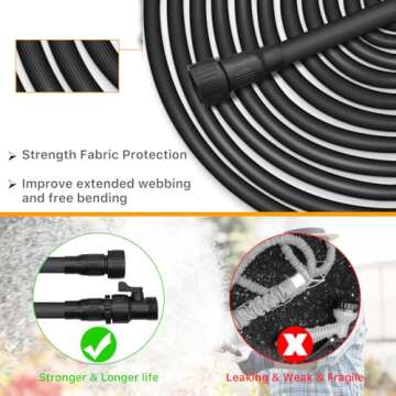 SINTETA 75FT Garden Hose with Triple Layer Latex Core