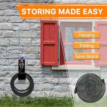 SINTETA 75FT Garden Hose with Triple Layer Latex Core