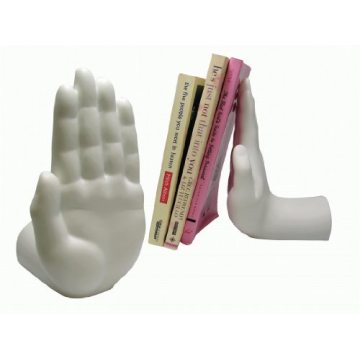 Tech Tools Stop Hand Bookends | Whimsical Desk Accessory