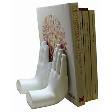Tech Tools Stop Hand Bookends | Whimsical Desk Accessory