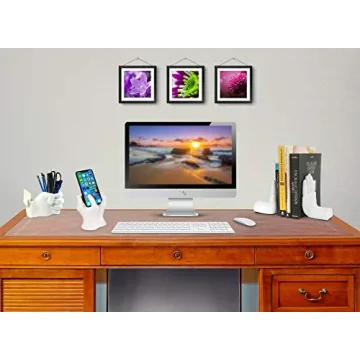 Tech Tools Stop Hand Bookends | Whimsical Desk Accessory