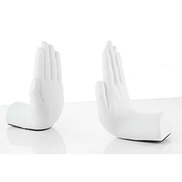 Tech Tools Stop Hand Bookends | Whimsical Desk Accessory