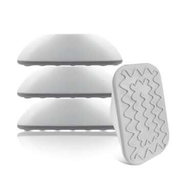 Baby Gate Extender Wall Protector - Pressure Mounted Gates Extension Kit Extends 1.1-3.5 inches Child Safety Gates and Protect Walls & Doorways from Pet & Dog Gates - Work on Stairs (White)