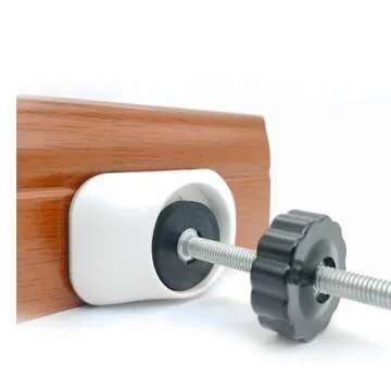 Baby Gate Extender Wall Protector - Pressure Mounted Gates Extension Kit Extends 1.1-3.5 inches Child Safety Gates and Protect Walls & Doorways from Pet & Dog Gates - Work on Stairs (White)