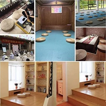 HUAWELL 2 Pack Tatami Floor Pillow Sitting Cushion - Perfect for Meditation & Relaxation