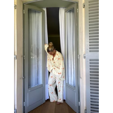 Y2K Floral Fruit Print Pajama Set Comfortable Lounge Wear