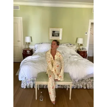 Y2K Floral Fruit Print Pajama Set Comfortable Lounge Wear