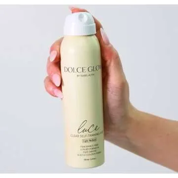 DOLCE GLOW Luce Clear Self-Tanning Mist Mini (Travel Size), 3.4 Fl Oz (Pack of 1)